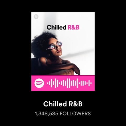 Spotify playlist Chilled R&B