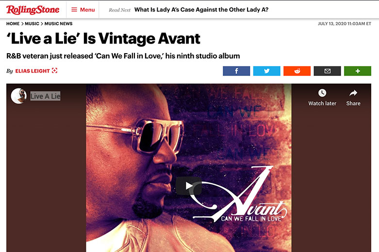 Rolling Stone: ‘Live a Lie’ Is Vintage Avant. R&B veteran just released ...